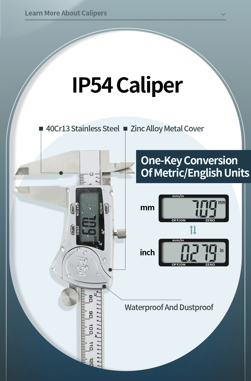 Digital Caliper 0-150 Stainless Steel Industrial High-precision