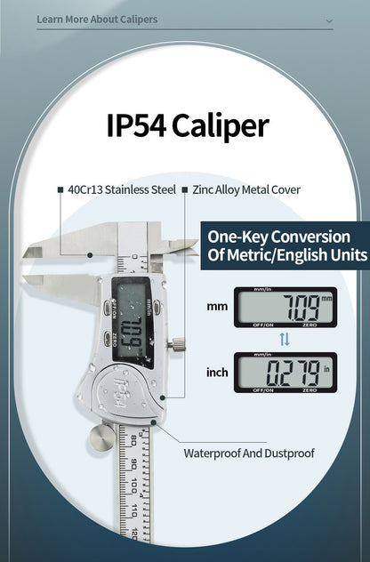 Digital Caliper 0-150 Stainless Steel Industrial High-precision