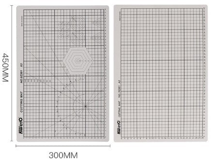 Self Healing Cutting mat A3 black/green/grey