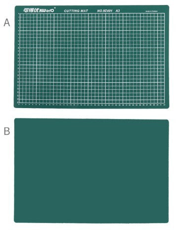 Self Healing Cutting mat A3 black/green/grey