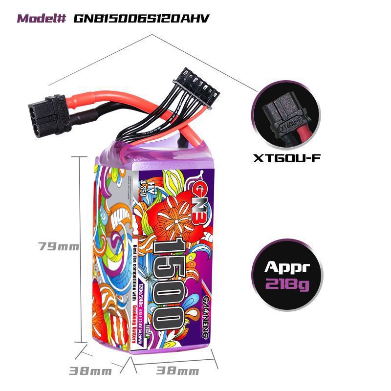 High Energy 6S 1500mAh  Lipo Battery