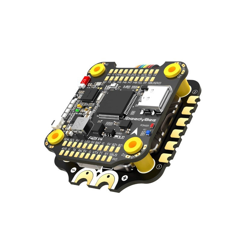 SpeedyBee F405 V4 FC + four in one 60A ESC stack