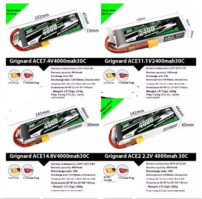 Lipo Battery 2S 74V 111V 350 To 5300
